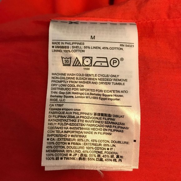 Banana Republic Womens Red Print Pull On Lined Pockets Skirt Size M - Picture 7 of 10